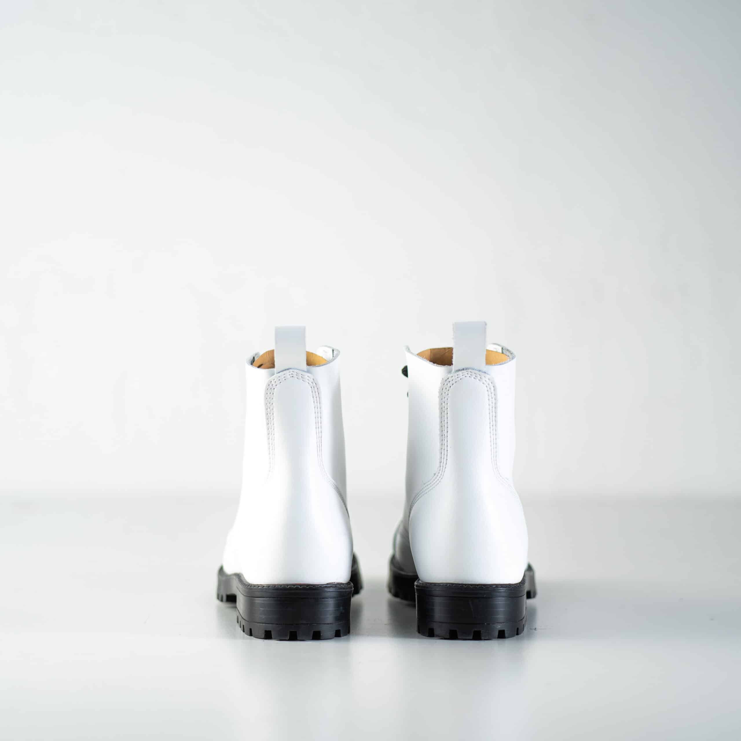 Aviator Boots White ankle boots